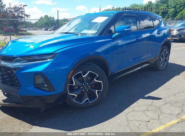 3GNKBKRS1LS650446 2020 CHEVROLET BLAZER Blue Vista tres cuartos delantera izquierda