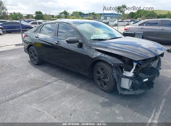 5NPLS4AG0MH033082 2021 HYUNDAI ELANTRA Черный Передняя правая четверть