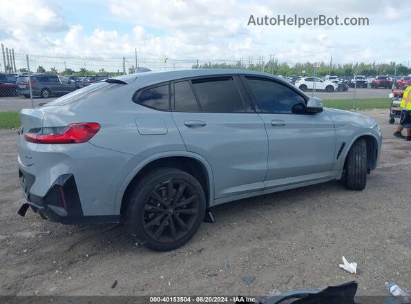 5UX33DT07R9V14782 2024 BMW X4 Серый Задняя правая четверть