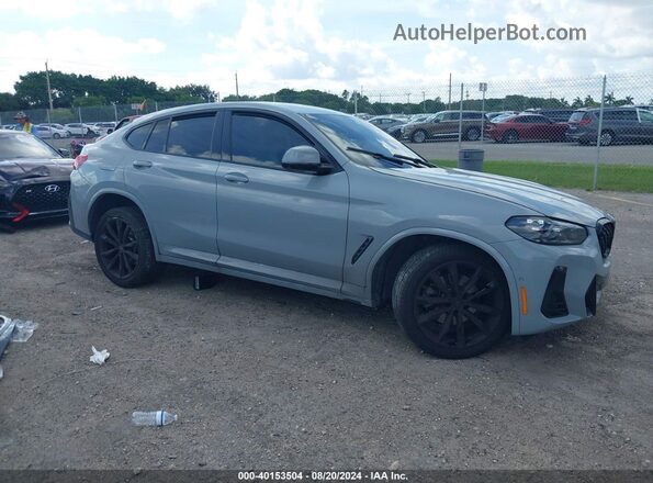 5UX33DT07R9V14782 2024 BMW X4 Серый Передняя правая четверть