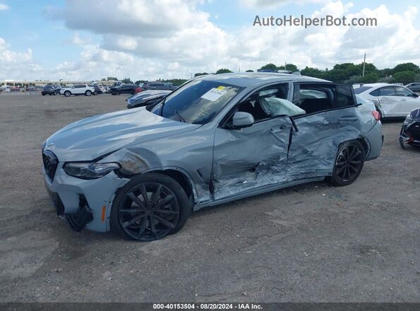 5UX33DT07R9V14782 2024 BMW X4 Серый Передняя левая четверть