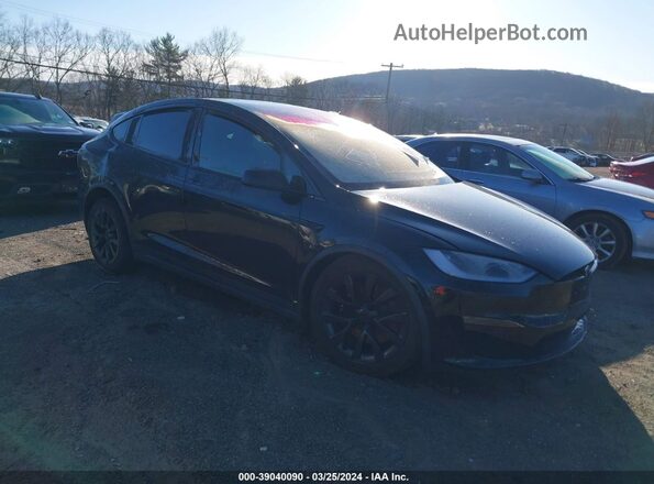 7SAXCDE57PF408446 2023 TESLA MODEL X Черный Передняя правая четверть