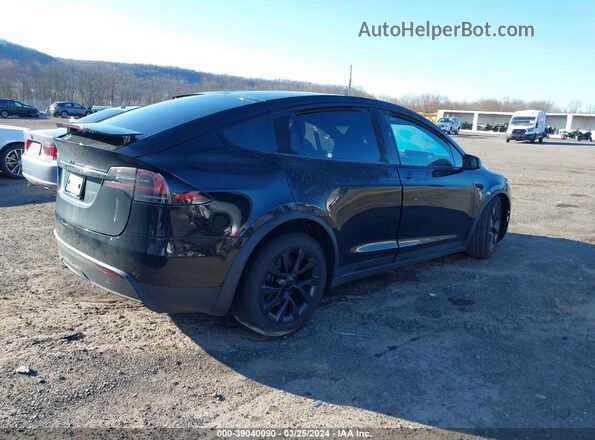 7SAXCDE57PF408446 2023 TESLA MODEL X Черный Задняя правая четверть