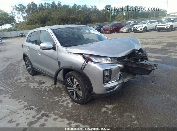 JA4AR3AU7LU019374 2020 MITSUBISHI OUTLANDER SPORT Серебряный Передняя правая четверть
