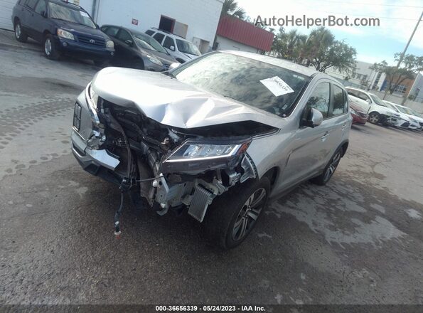JA4AR3AU7LU019374 2020 MITSUBISHI OUTLANDER SPORT Серебряный Передняя левая четверть