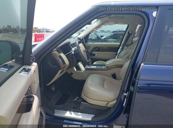 SALGS2SV7KA550427 2019 LAND ROVER RANGE ROVER Blue Widok wnętrza z przodu
