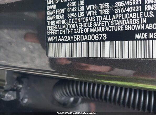 WP1AA2AY5RDA00873 2024 PORSCHE CAYENNE Gray Widok komory silnika