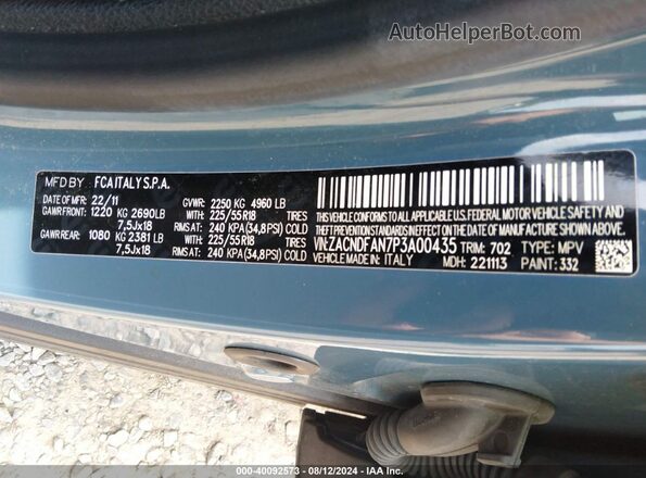 ZACNDFAN7P3A00435 2023 DODGE OTHER Синий Вид подкапотного пространства
