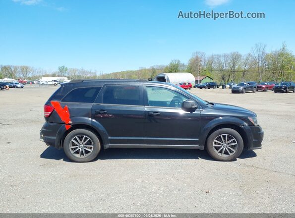 3C4PDCAB4JT170323 2018 DODGE JOURNEY Black უკანა სალონის ხედი