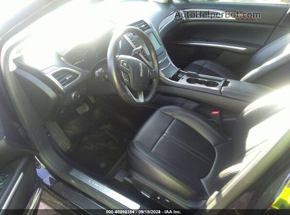 3LN6L2LU0GR603113 2016 LINCOLN MKZ HYBRID Черный Вид салона спереди