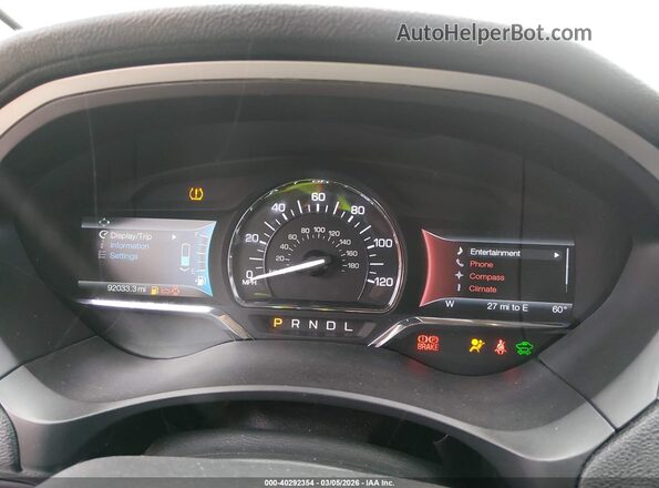3LN6L2LU0GR603113 2016 LINCOLN MKZ HYBRID Черный Вид задних сидений