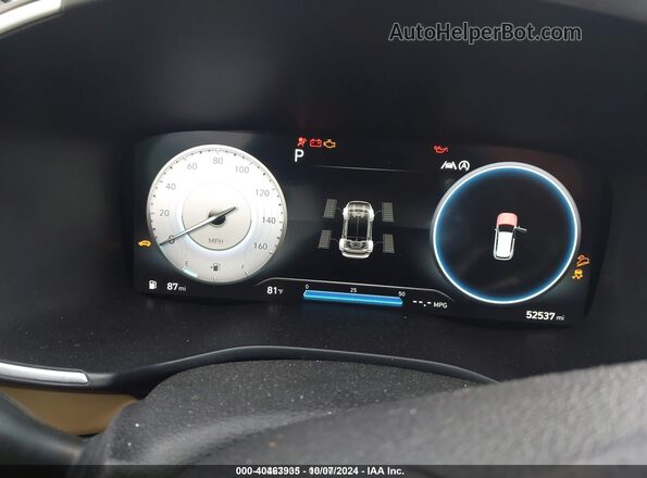 5NMS5DAL6MH347655 2021 HYUNDAI SANTA FE CALLIGRAPHY Gray Widok tylnych siedzeń