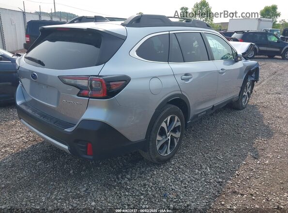 4S4BTANC7M3204366 2021 SUBARU OUTBACK Серебряный Задняя правая четверть