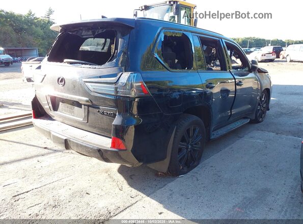 JTJDY7AX7M4333791 2021 LEXUS LX Черный Задняя правая четверть