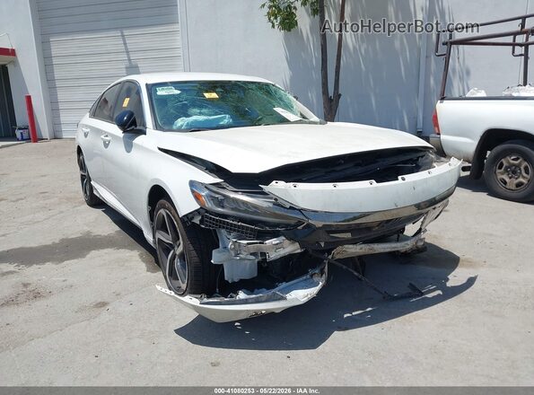 1HGCV1F42MA041441 2021 HONDA ACCORD White Widok z przodu