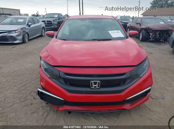 2HGFC2F67MH556995 2021 HONDA CIVIC Red Widok zestawu wskaźników