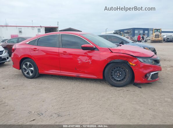 2HGFC2F67MH556995 2021 HONDA CIVIC Red Widok wnętrza z tyłu