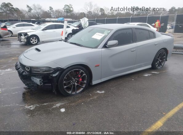 2C3CDXGJ3MH520756 2021 DODGE CHARGER Gray Передня ліва чверть