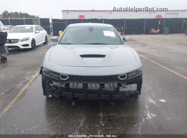 2C3CDXGJ3MH520756 2021 DODGE CHARGER Gray Вид задньої частини салону