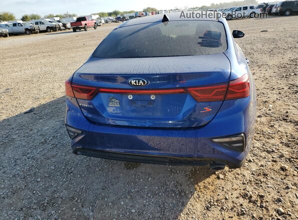 3KPF34AD5KE073059 2019 KIA FORTE Синий Вид сзади