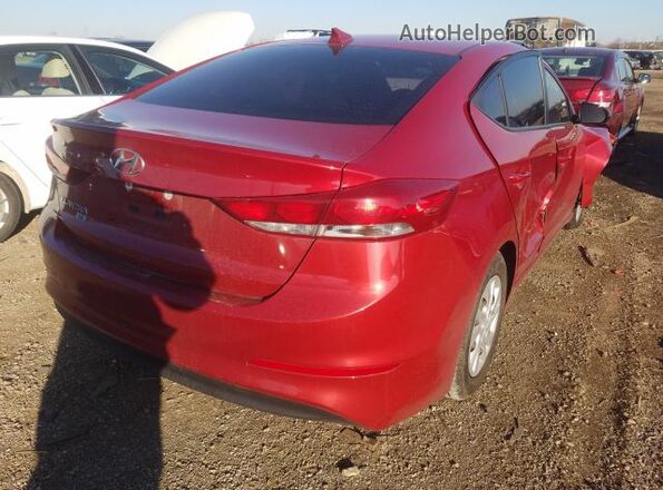 5NPD74LF7HH126052 2017 HYUNDAI ELANTRA Red Delantero derecho