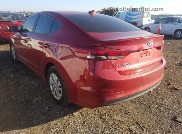 5NPD74LF7HH126052 2017 HYUNDAI ELANTRA Red Trasero derecho