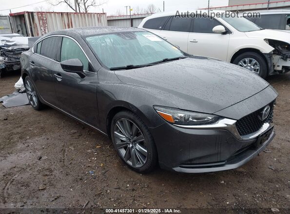 JM1GL1VM6M1603347 2021 MAZDA 6 Серый Передняя правая четверть