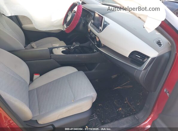 JN8AT3BA6MW007836 2021 NISSAN ROGUE Red Widok wnętrza z przodu