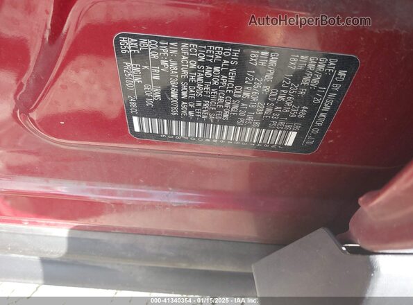 JN8AT3BA6MW007836 2021 NISSAN ROGUE Red Widok komory silnika