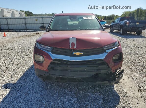 KL79MMS22MB140365 2021 CHEVROLET TRAILBLAZER Burgundy Widok z przodu