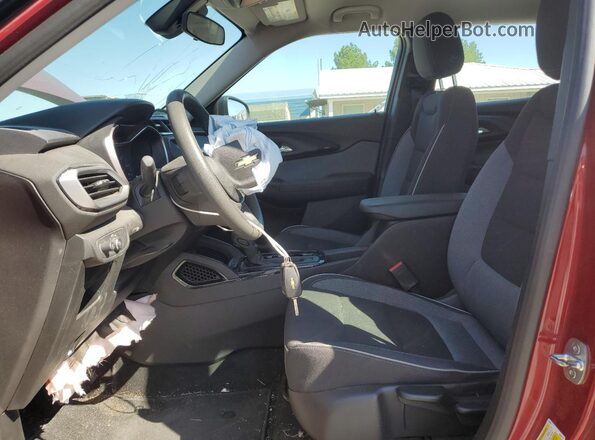 KL79MMS22MB140365 2021 CHEVROLET TRAILBLAZER Burgundy Widok wnętrza z przodu