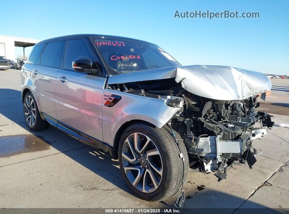 SALWR2RU8KA863989 2019 LAND ROVER RANGE ROVER SPORT Серебряный Передняя правая четверть