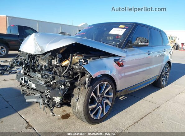 SALWR2RU8KA863989 2019 LAND ROVER RANGE ROVER SPORT Серебряный Передняя левая четверть