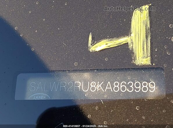 SALWR2RU8KA863989 2019 LAND ROVER RANGE ROVER SPORT Серебряный 