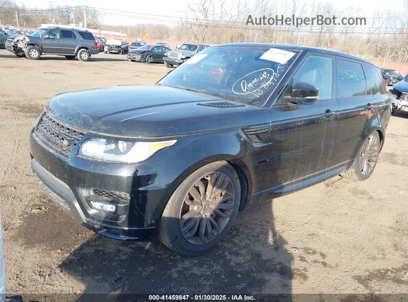 SALWV2FV0HA168648 2017 LAND ROVER RANGE ROVER SPORT Black Առջևի ձախ երեք քառորդ տեսարան