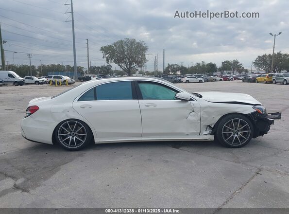 WDDUG8DB3KA433869 2019 MERCEDES-BENZ S White Widok wnętrza z tyłu