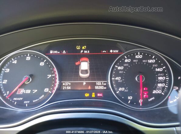 WUAW2AFC3GN902069 2016 AUDI RS7 White Widok tylnych siedzeń