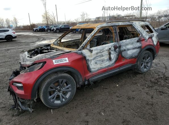 1FMSK8DH2MGC06298 2021 FORD FORD EXPLORER Red Передня ліва чверть
