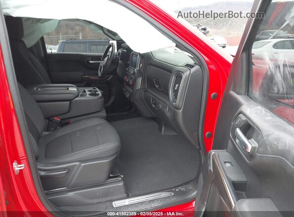 1GCPYEEK9MZ364613 2021 CHEVROLET SILVERADO Red Widok wnętrza z przodu