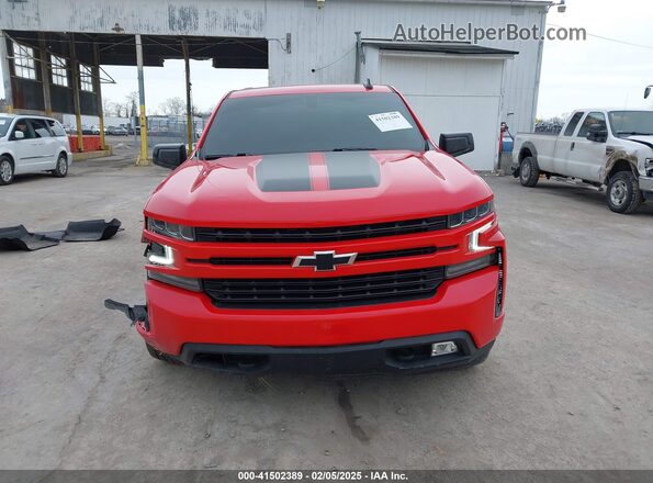 1GCPYEEK9MZ364613 2021 CHEVROLET SILVERADO Red Widok zestawu wskaźników