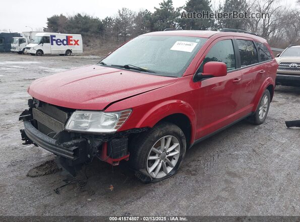 3C4PDCBG8HT532528 2017 DODGE JOURNEY Red წინა მარცხენა ხედი სამი მეოთხედიდან