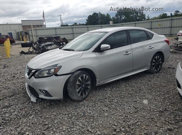 3N1AB7AP1HY400883 2017 NISSAN SENTRA Silver წინა მარცხენა ხედი სამი მეოთხედიდან