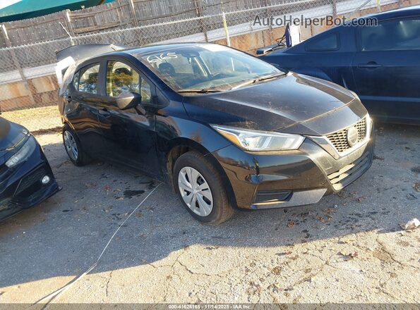 3N1CN8DV3ML894980 2021 NISSAN VERSA Черный Передняя правая четверть