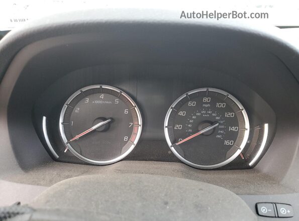 5J8YD4H02LL016644 2020 ACURA MDX White Widok zestawu wskaźników