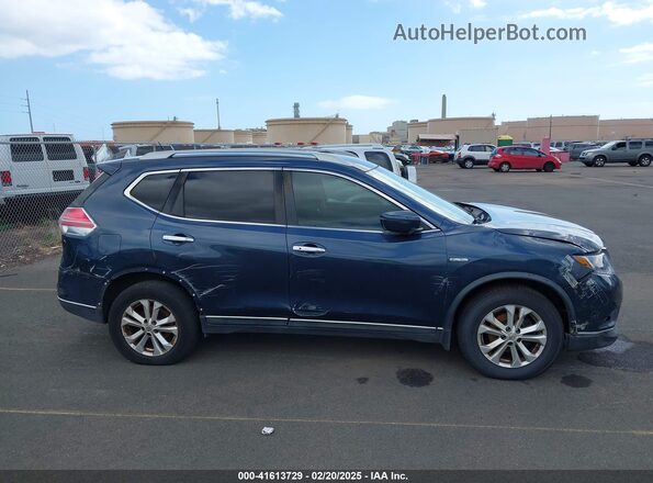 5N1AT2MT9GC852296 2016 NISSAN ROGUE Blue ხელსაწყოთა პანელის ხედი