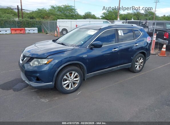 5N1AT2MT9GC852296 2016 NISSAN ROGUE Blue წინა მარცხენა ხედი სამი მეოთხედიდან