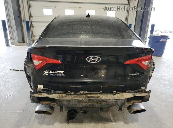 5NPE34AF8HH465759 2017 HYUNDAI SONATA Черный Вид сзади