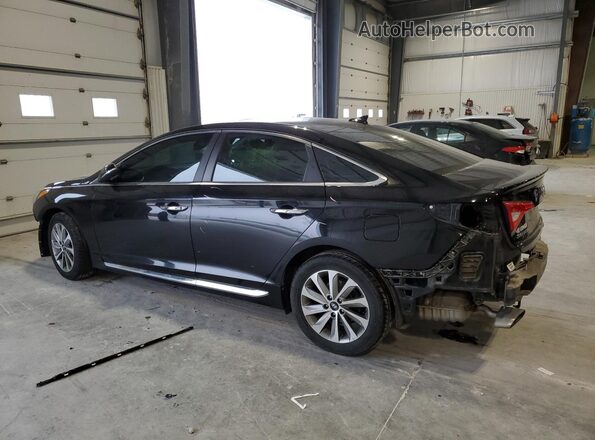 5NPE34AF8HH465759 2017 HYUNDAI SONATA Черный Задняя левая четверть