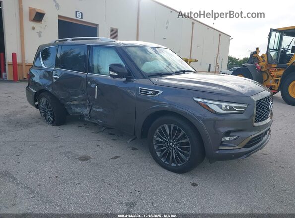 JN8AZ2AE1N9293768 2022 INFINITI QX80 Серый Передняя правая четверть