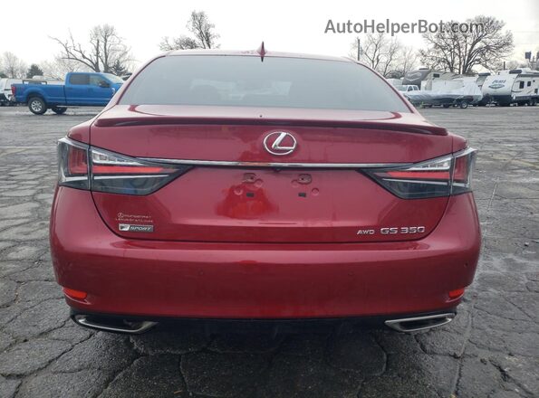 JTHCZ1BL5JA007536 2018 LEXUS GS Красный Вид сзади